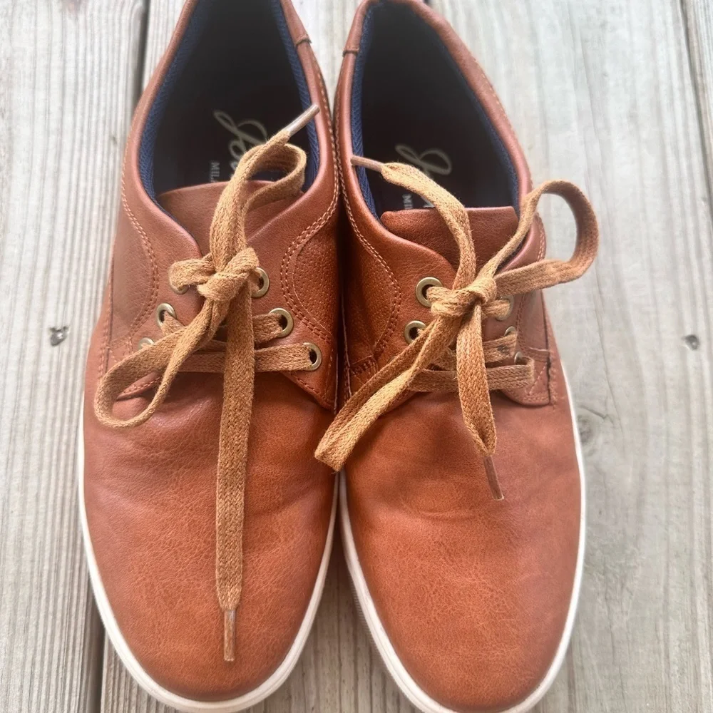 Jonsen Tan Leather Oxfords for Men